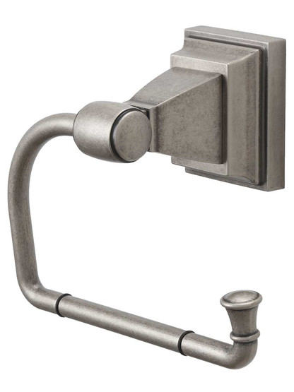 Stratton Toilet Paper Hook in Antique Pewter.